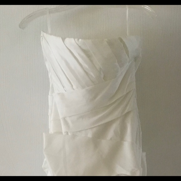 Custom Strapless Wedding Dress - white trumpet/flare floor length gown - Picture 3 of 7